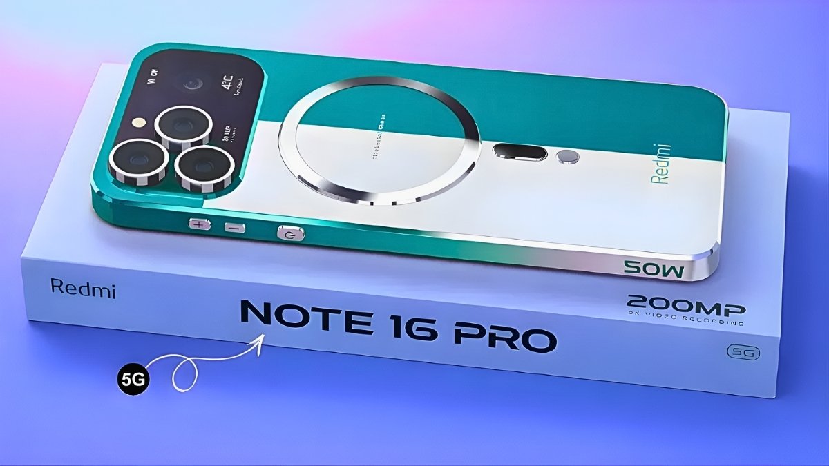 Redmi Note 16 Pro 5G 2026 Official Release High Resolution 250MP Camera and Rapid Charging