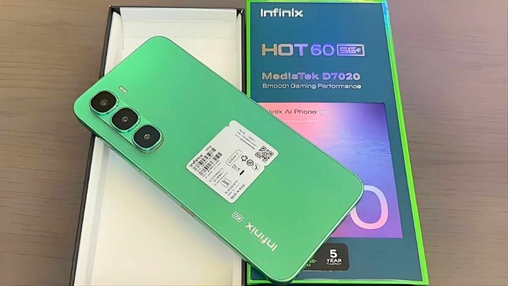 Infinix Hot 60 5G Stylish Smartphone 128GB Storage at Best Budget Price